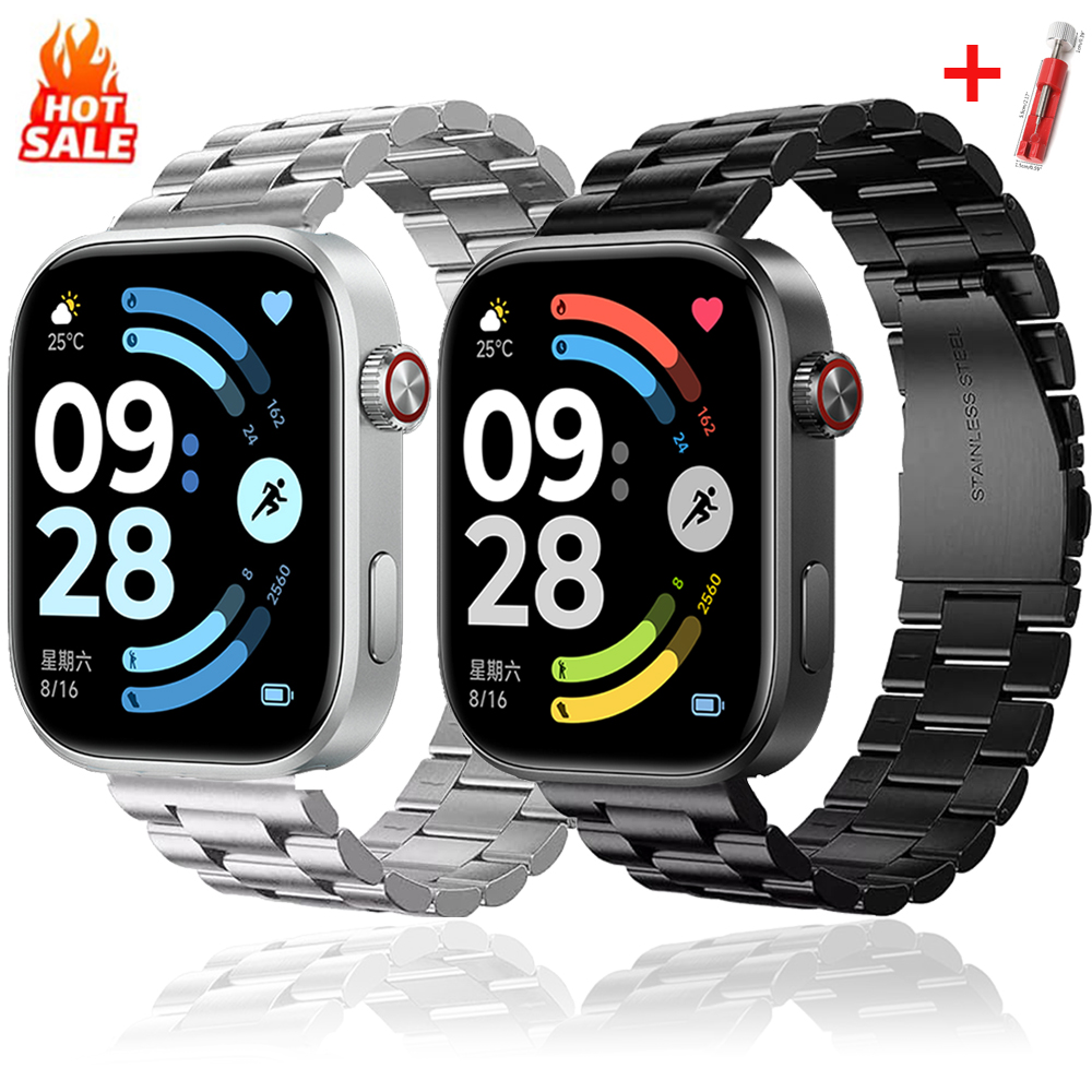 Butterfly Clasp Deployant - สายนาฬิกาหรูหราสำหรับ Redmi Watch 6 5 4
