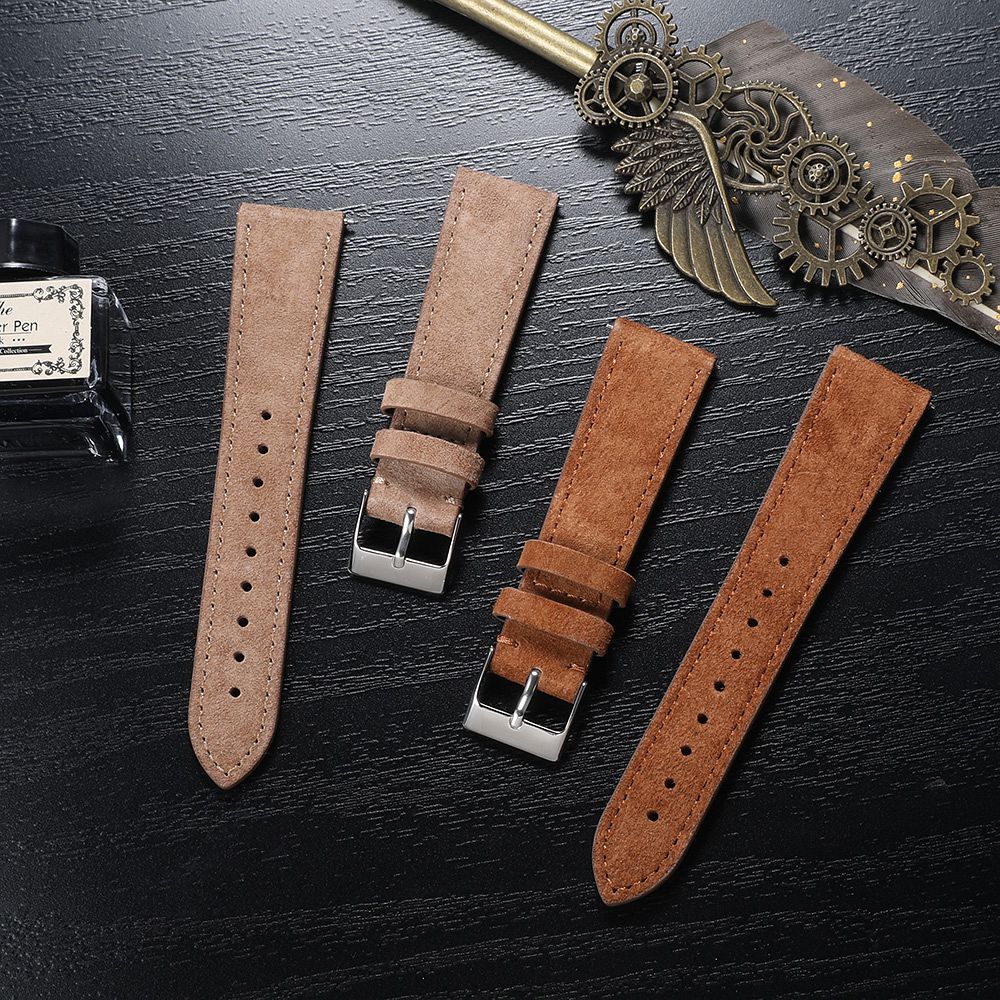 Suede Strap Watch - สายนาฬิกาหนังกลับคุณภาพดี 18 มม. 20 มม. 22