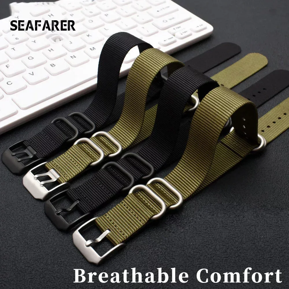 Perlon Strap Woven - สายนาฬิกาไนลอน Perlon นาฬิกา 22 มม.23 มม.สําหรับ