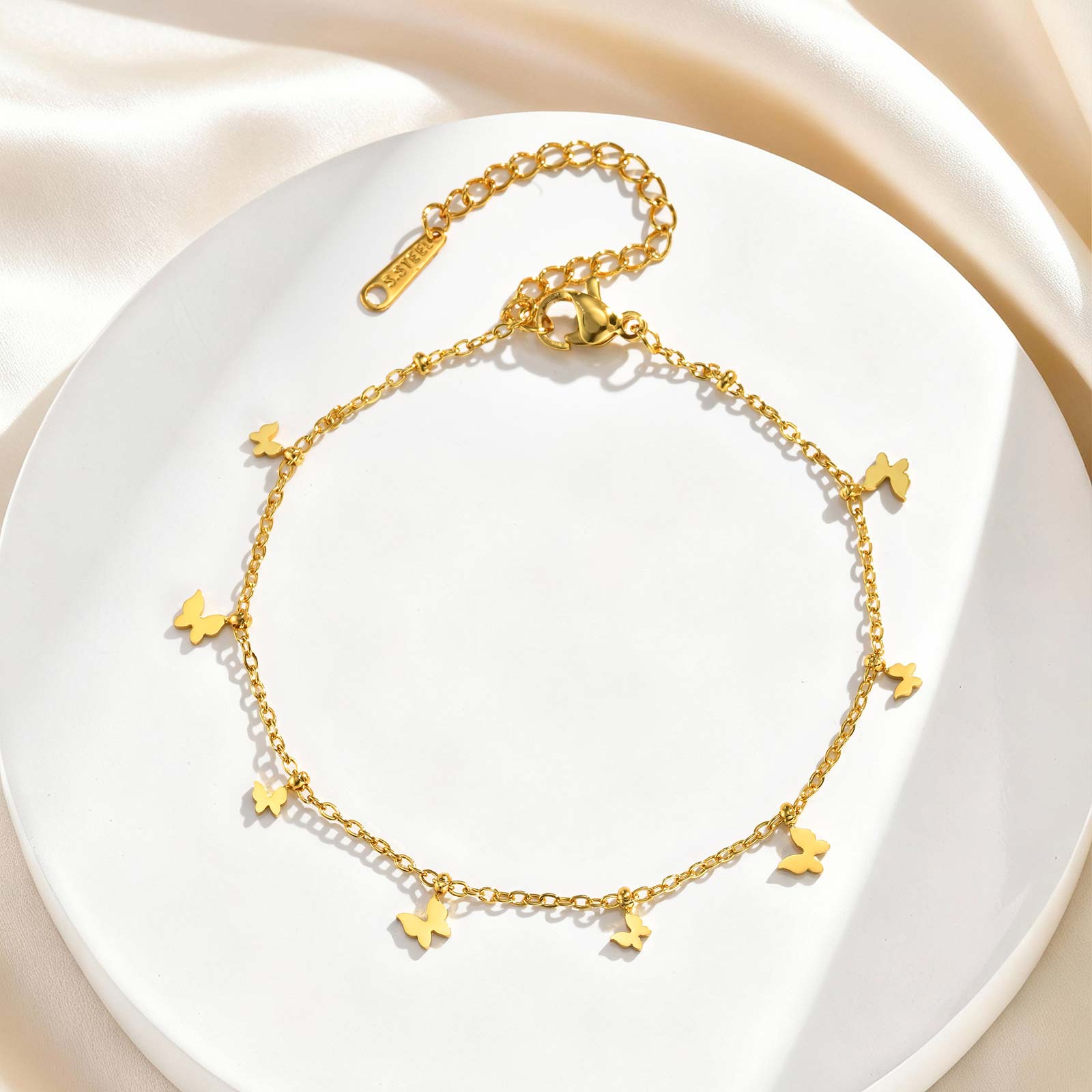 สร้อยข้อมือผีเสื้อสุดหรูสำหรับ - Butterfly Clasp Deployant บทวิจารณ์และราคา