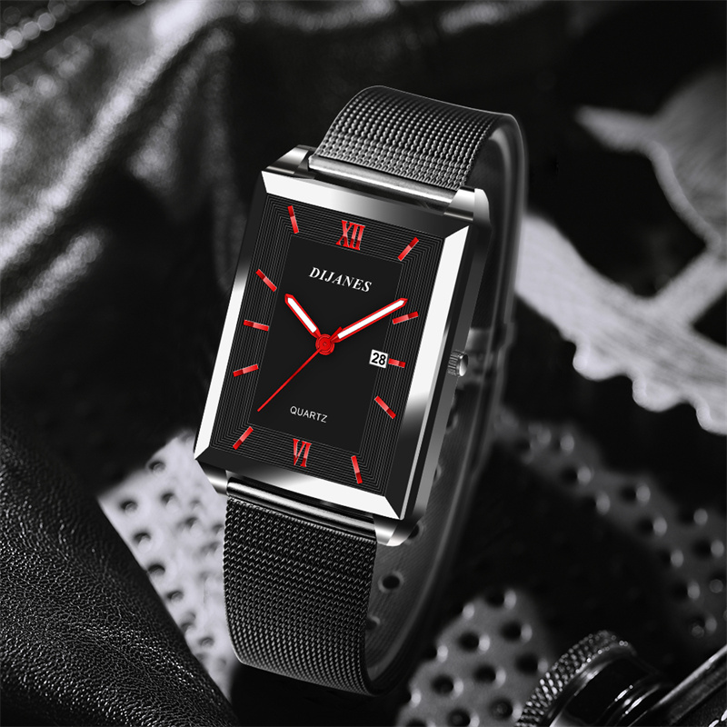 ผู้ชายปฏิทินวันที่ Sport & Lei - Leather Watch Band Men บทวิจารณ์และราคา