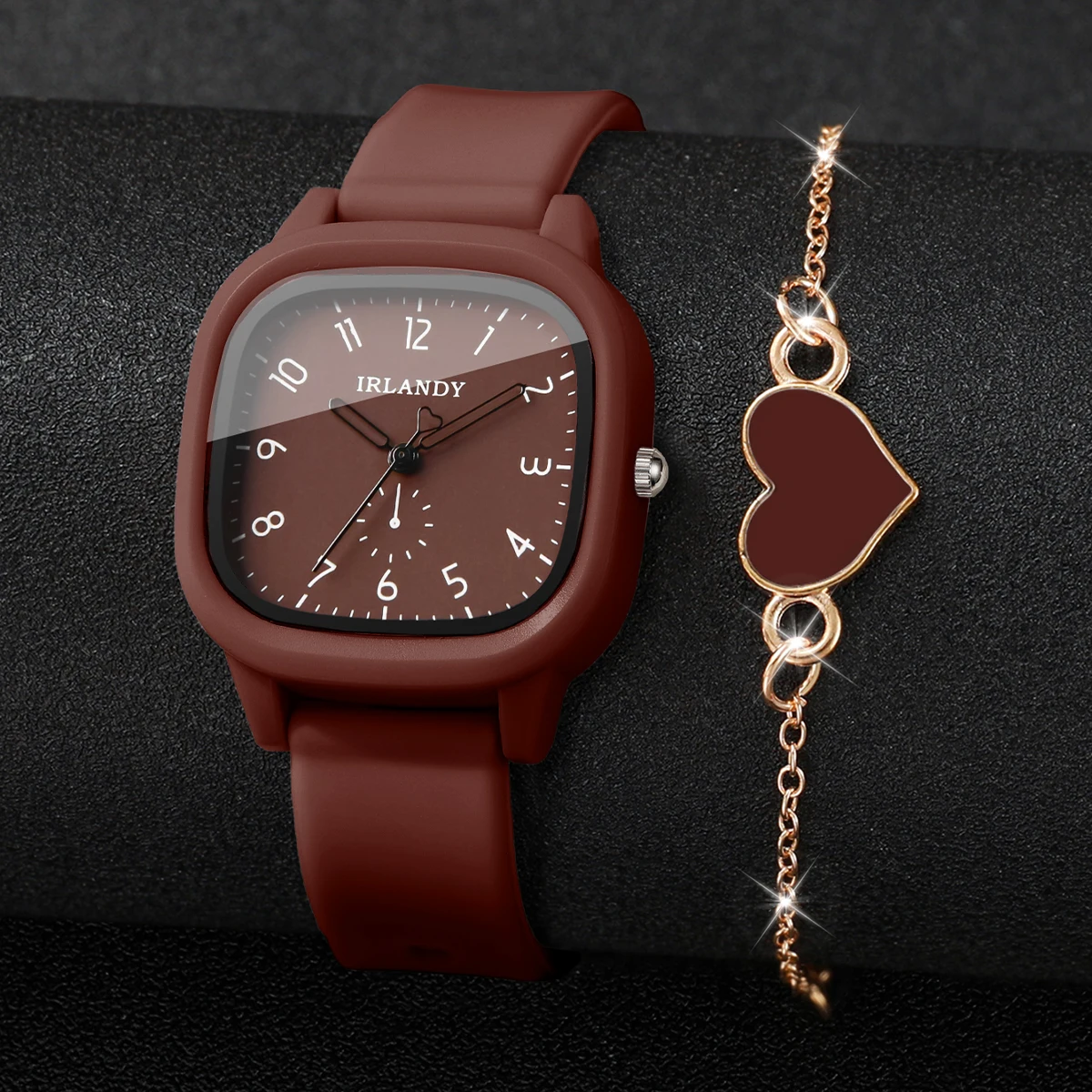 ชุดนาฬิกาควอตซ์ผู้หญิง 4 ชิ้น  - Silicone Band Women บทวิจารณ์และราคา