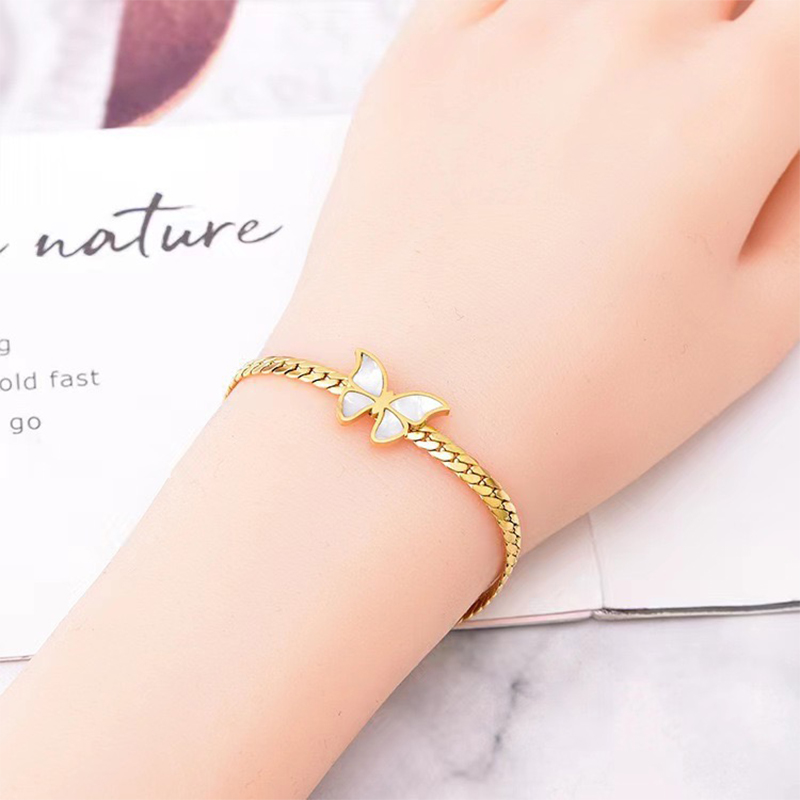 กำไลข้อมือสเตนเลสสตีล316L ลายต - Butterfly Clasp Deployant บทวิจารณ์และราคา