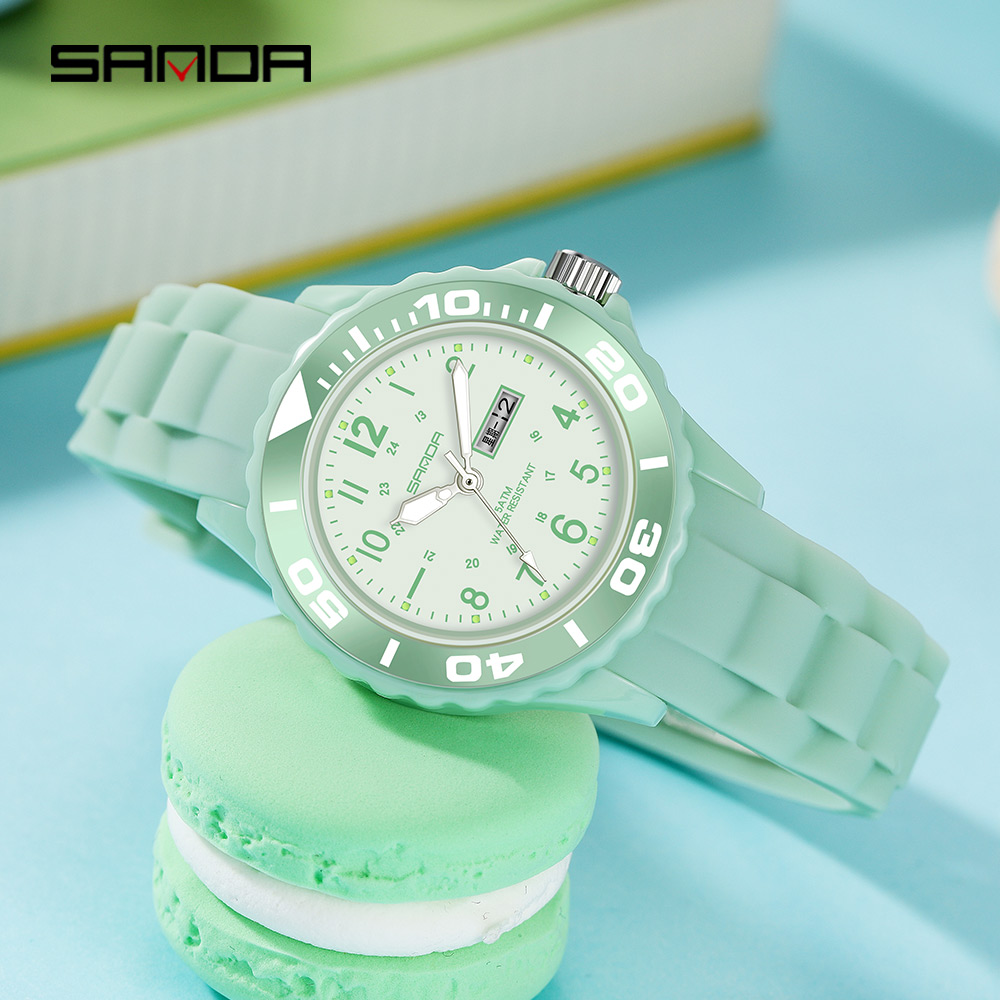 แฟชั่น Sanda 2022แบรนด์ชั้นนำใ - Silicone Band Women บทวิจารณ์และราคา