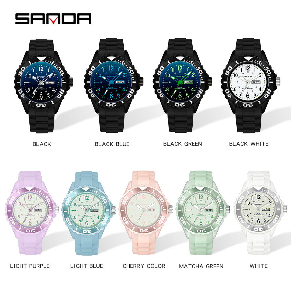 แฟชั่น Sanda 2022แบรนด์ชั้นนำใ - Silicone Band Women บทวิจารณ์และราคา