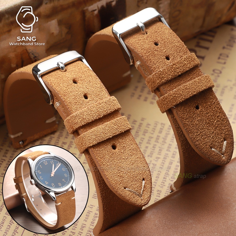 สายนาฬิกาหนังกลับแบบปลดเร็วขนา - Suede Strap Watch บทวิจารณ์และราคา