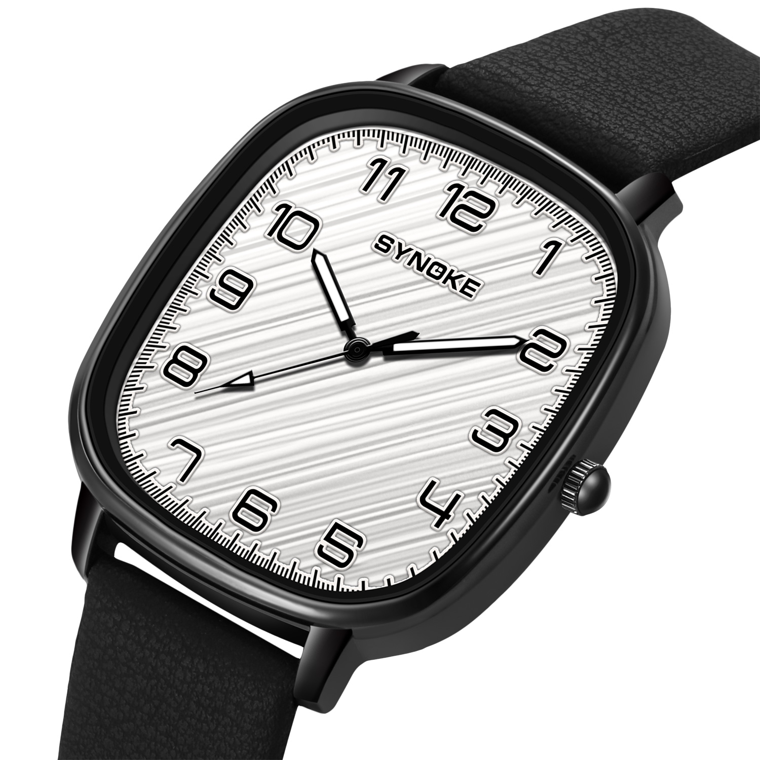 นาฬิกาสําหรับผู้ชาย SYNOKE เคส - Leather Watch Band Men บทวิจารณ์และราคา