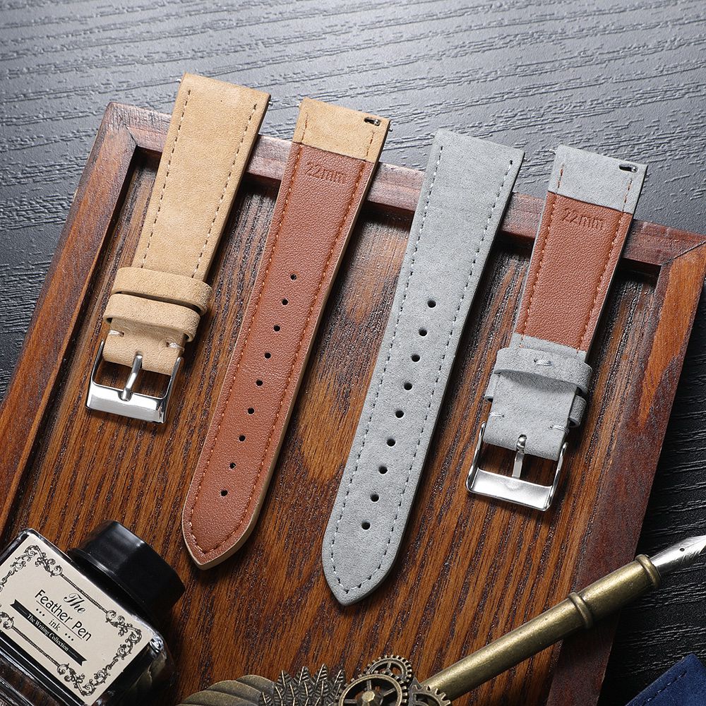 สายนาฬิกาหนังกลับคุณภาพดี 18 ม - Suede Strap Watch บทวิจารณ์และราคา