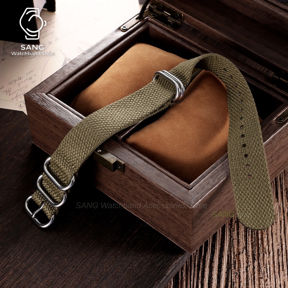 สายนาฬิกาสำหรับ Omega ทำจากผ้า - Perlon Strap Woven บทวิจารณ์และราคา