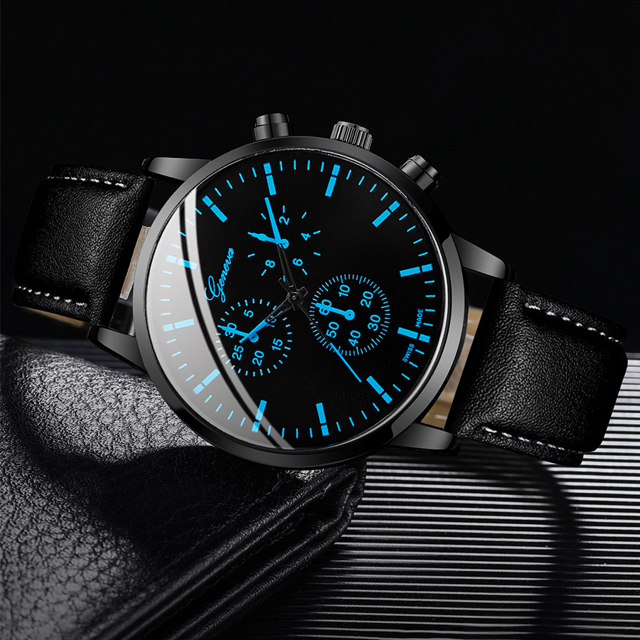 ชุดนาฬิกานักธุรกิจผู้ชาย3ชิ้น/ - Leather Watch Band Men บทวิจารณ์และราคา