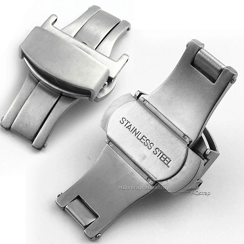 สแตนเลสสตีลปุ่มผีเสื้อ 18 มม.2 - Butterfly Clasp Deployant บทวิจารณ์และราคา