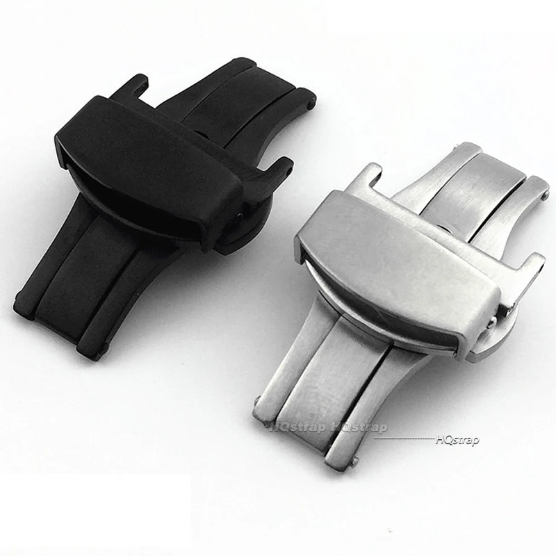 สแตนเลสสตีลปุ่มผีเสื้อ 18 มม.2 - Butterfly Clasp Deployant บทวิจารณ์และราคา