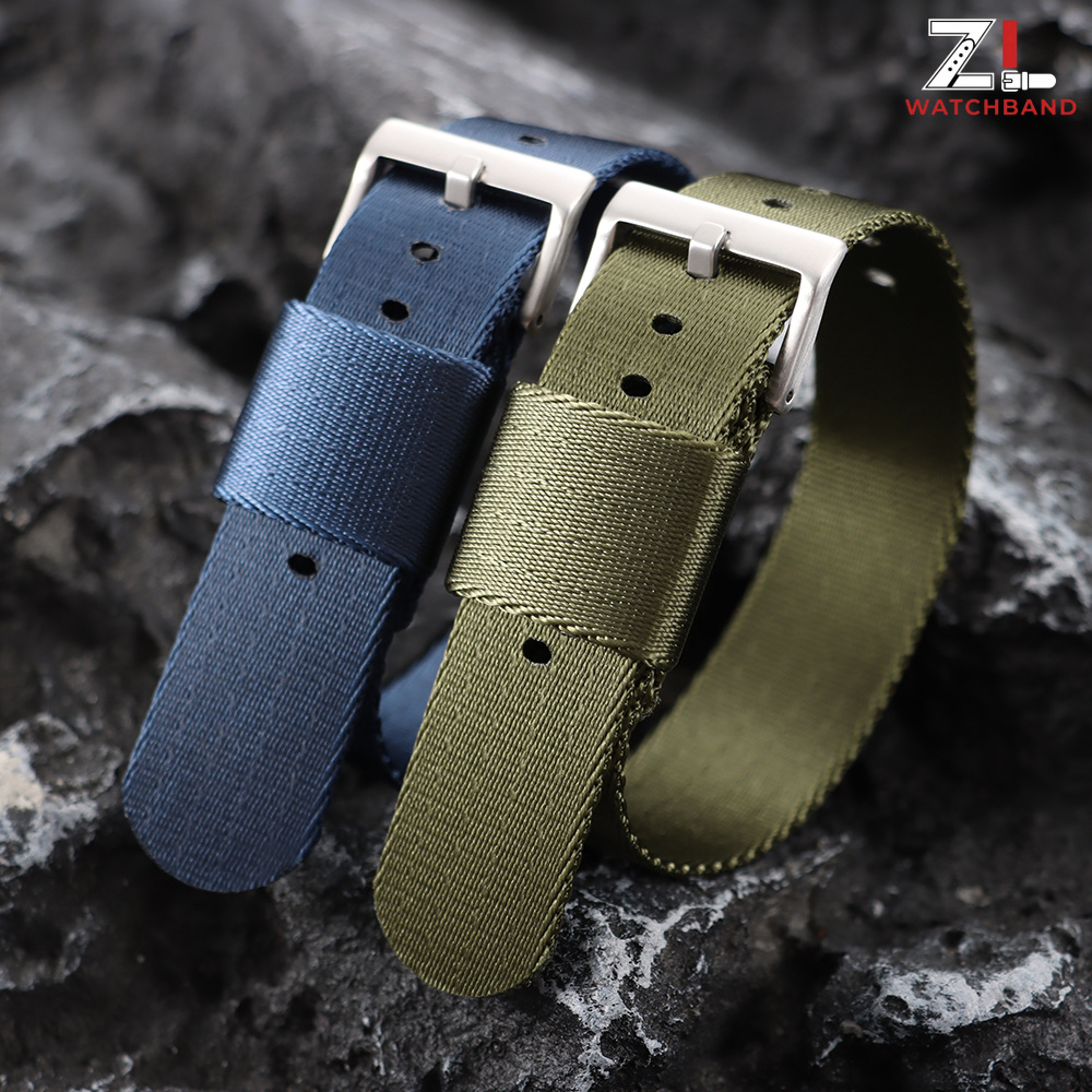 สายนาฬิกาไนลอนแบบมีลาย ขนาด 18 - Canvas Strap Watch บทวิจารณ์และราคา