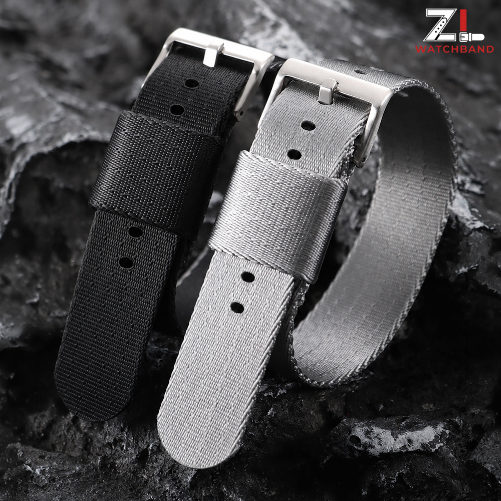 สายนาฬิกาไนลอนแบบมีลาย ขนาด 18 - Canvas Strap Watch บทวิจารณ์และราคา