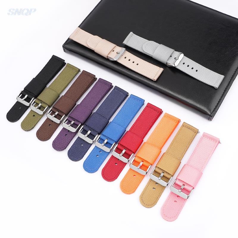 18 มม.20 มม.22 มม.24 มม.ผ้าใบไ - Canvas Strap Watch บทวิจารณ์และราคา