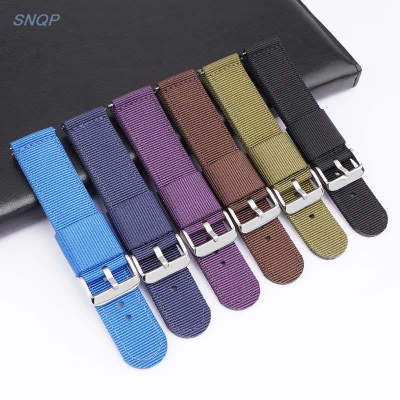 18 มม.20 มม.22 มม.24 มม.ผ้าใบไ - Canvas Strap Watch บทวิจารณ์และราคา