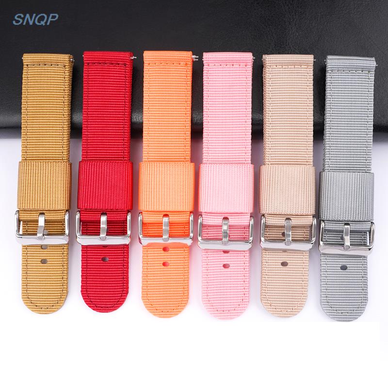 18 มม.20 มม.22 มม.24 มม.ผ้าใบไ - Canvas Strap Watch บทวิจารณ์และราคา