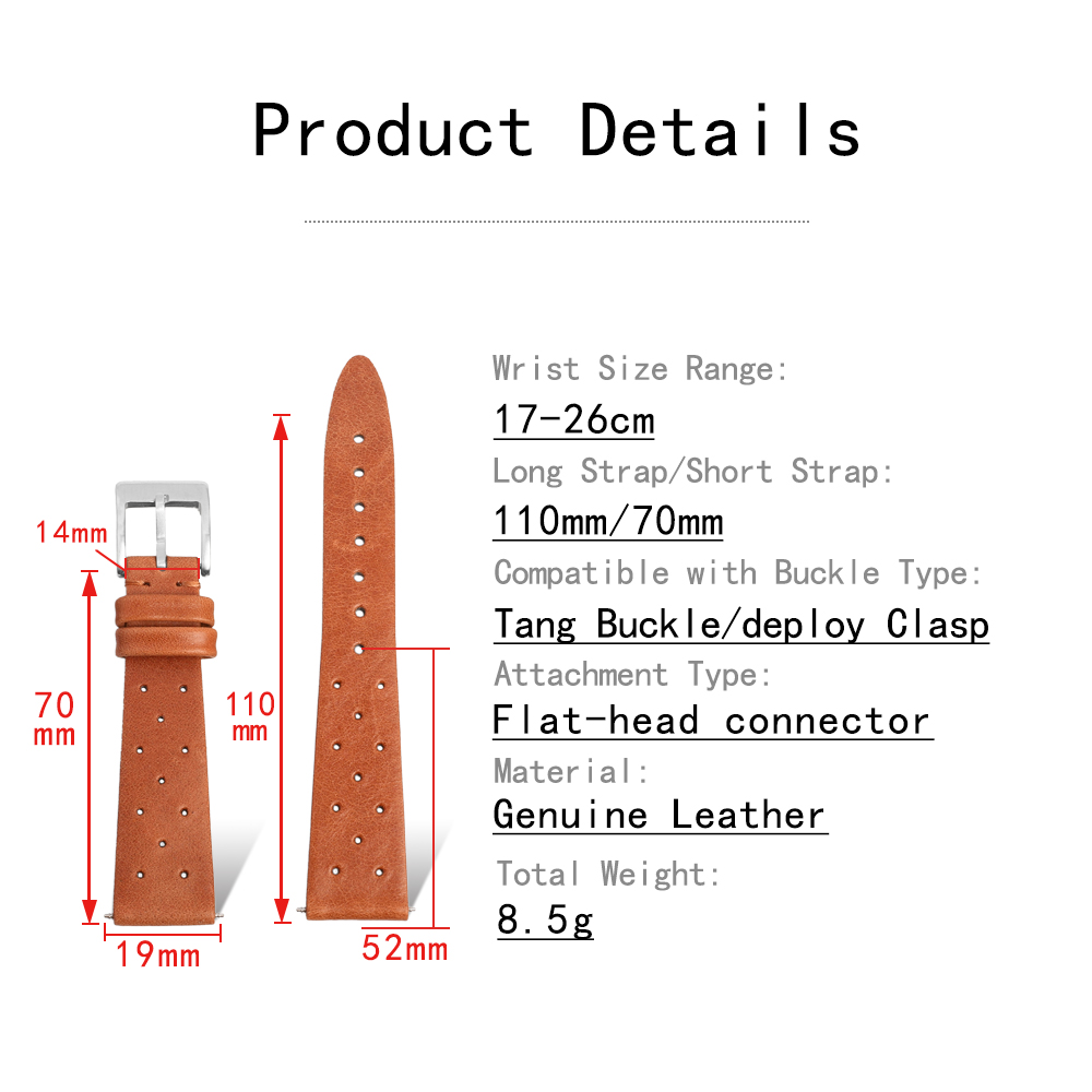 สายนาฬิกาหนังแท้สไตล์วินเทจ ขน - Suede Strap Watch บทวิจารณ์และราคา
