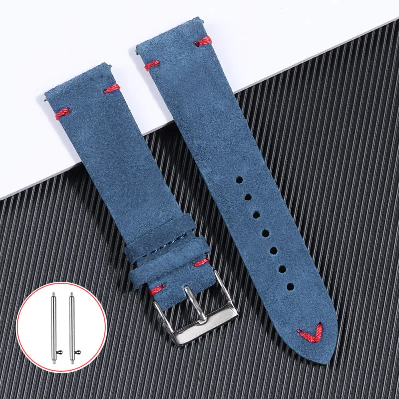 18 มม.20 มม.22 มม.หนังนิ่มคุณภ - Suede Strap Watch บทวิจารณ์และราคา